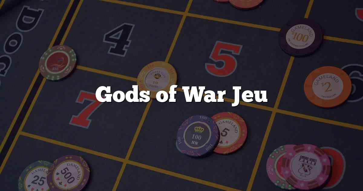 Gods of War Jeu